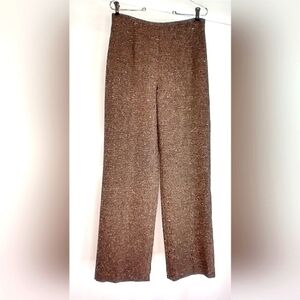 ANN TAYLOR NUBBY WOOL RAYON BLEND PANTS